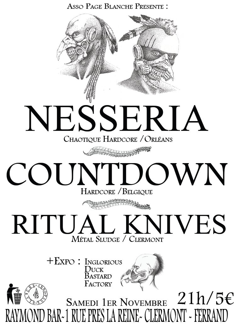 Nesseria / Countdown / Ritual Knives + Expo